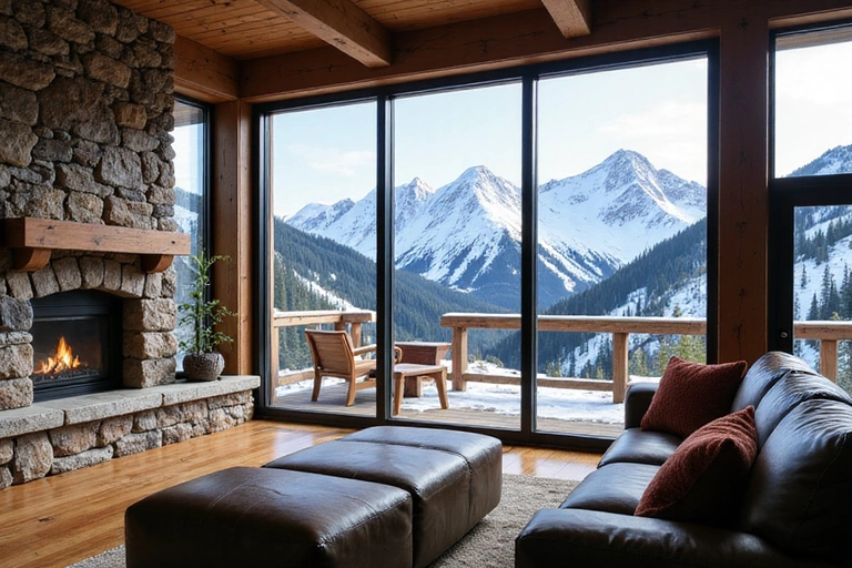 Mountain retreat with panoramic views