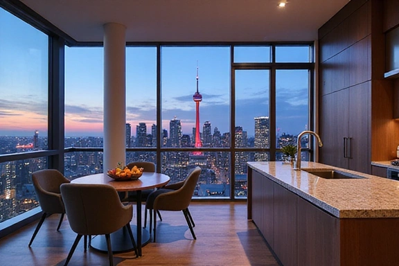 Toronto skyline luxury condo
