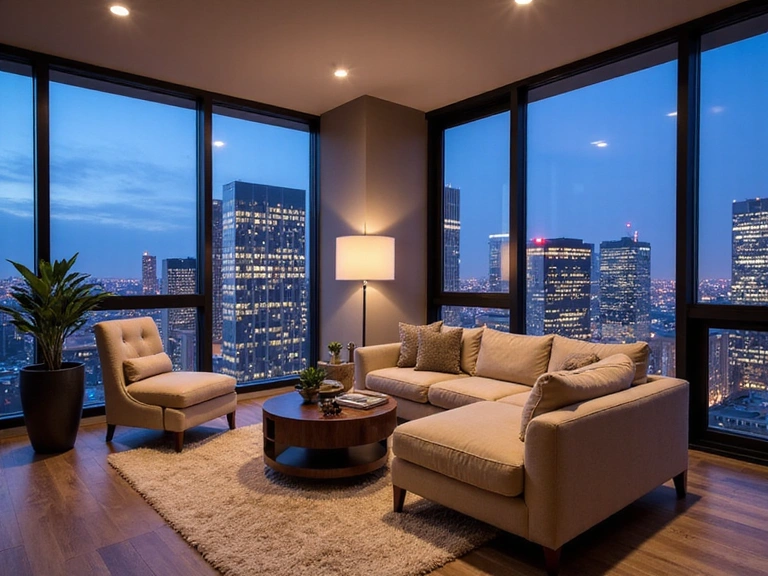 Luxury downtown condo with city views