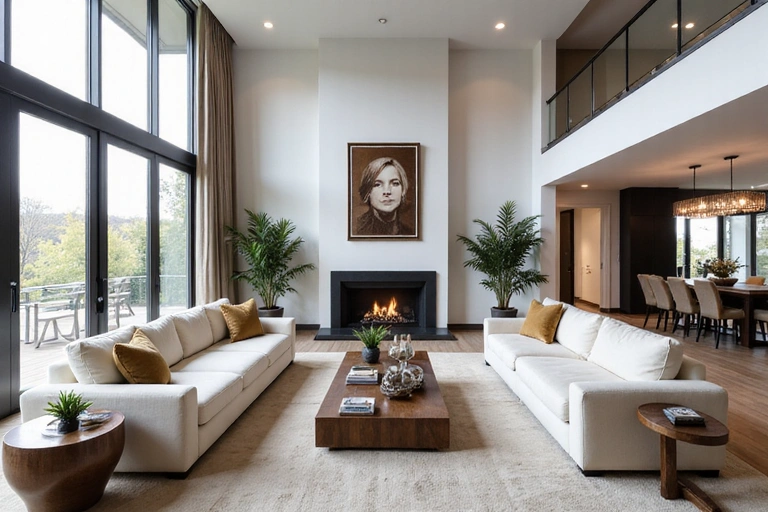 Elegant interior design of a luxury home